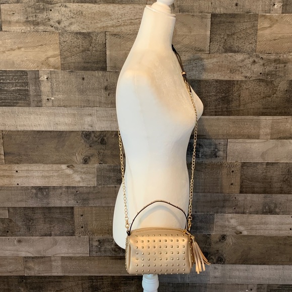 Lovevook Gold Studded Crossbody with tassel - Picture 2 of 16